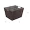 Simplify Large Chocolate Rattan Storage Basket